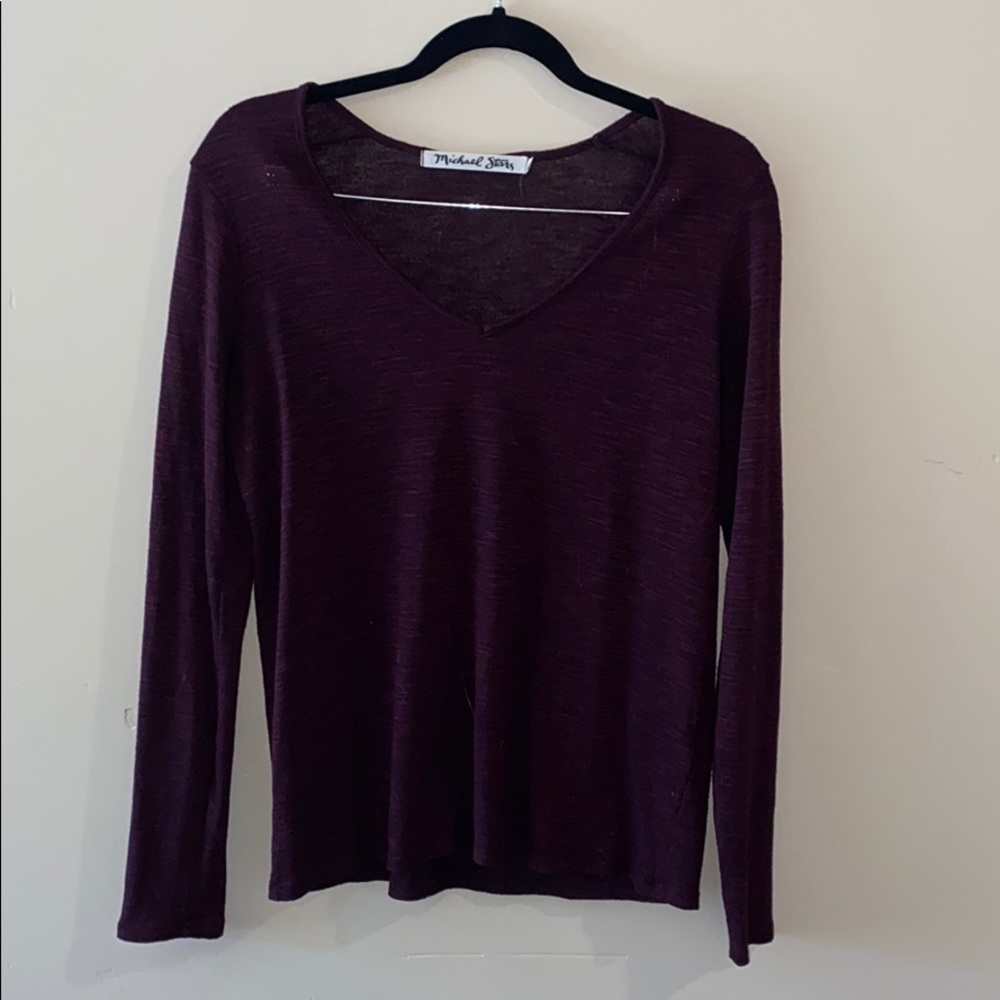 Michael Stars, deep purple long sleeved
